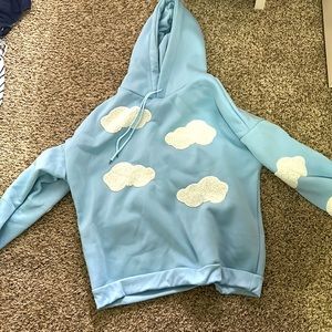 Blue cloud hoodie